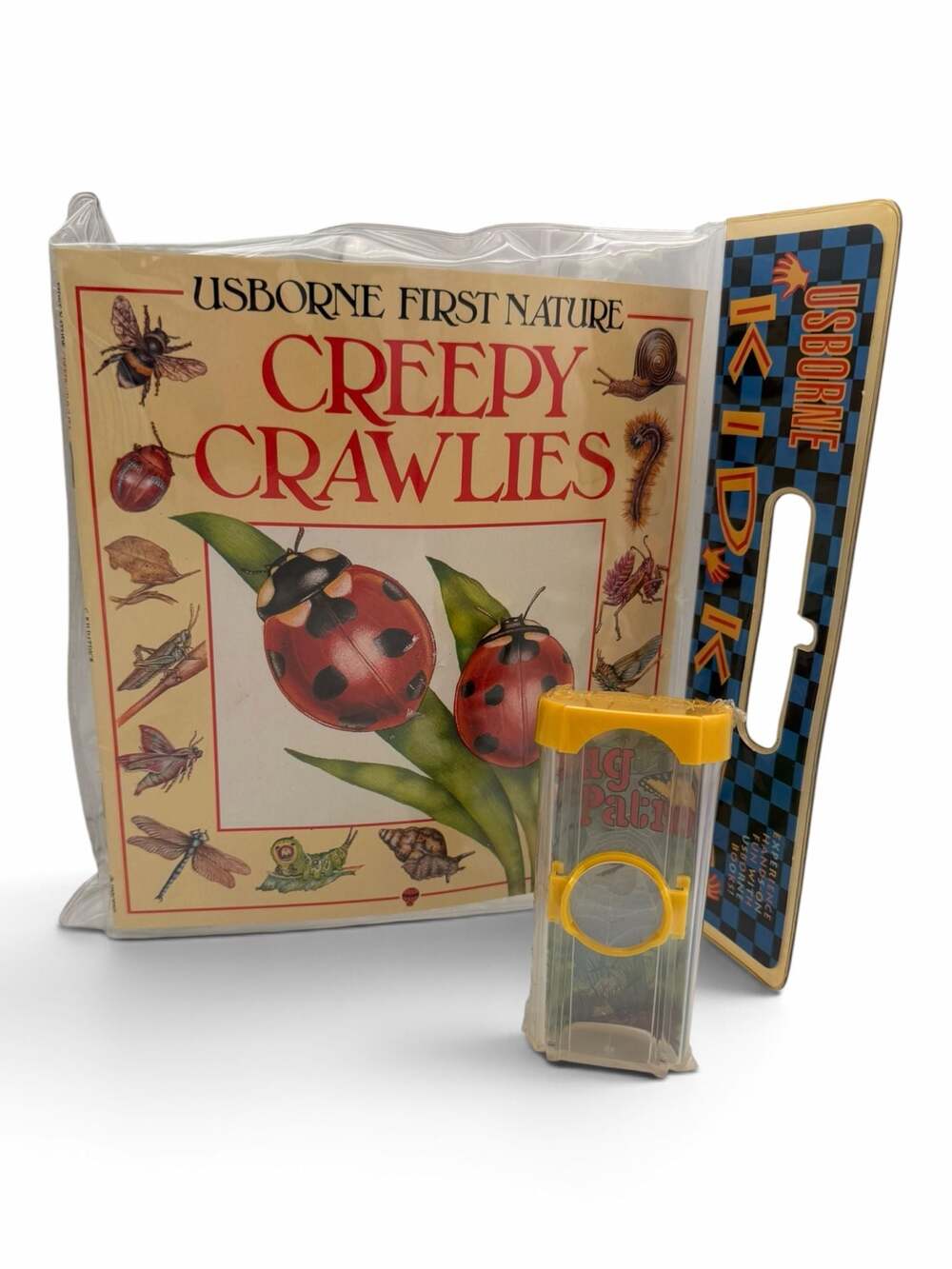 Usborne First Nature Creepy Crawlies Kid Kit with Book and Bug Viewer